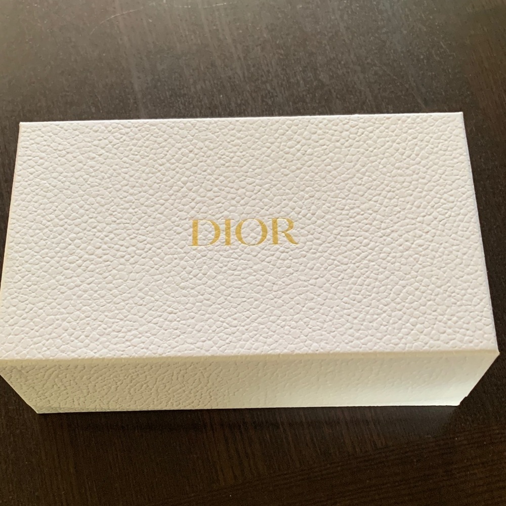 Dior White and Gold Textured Box